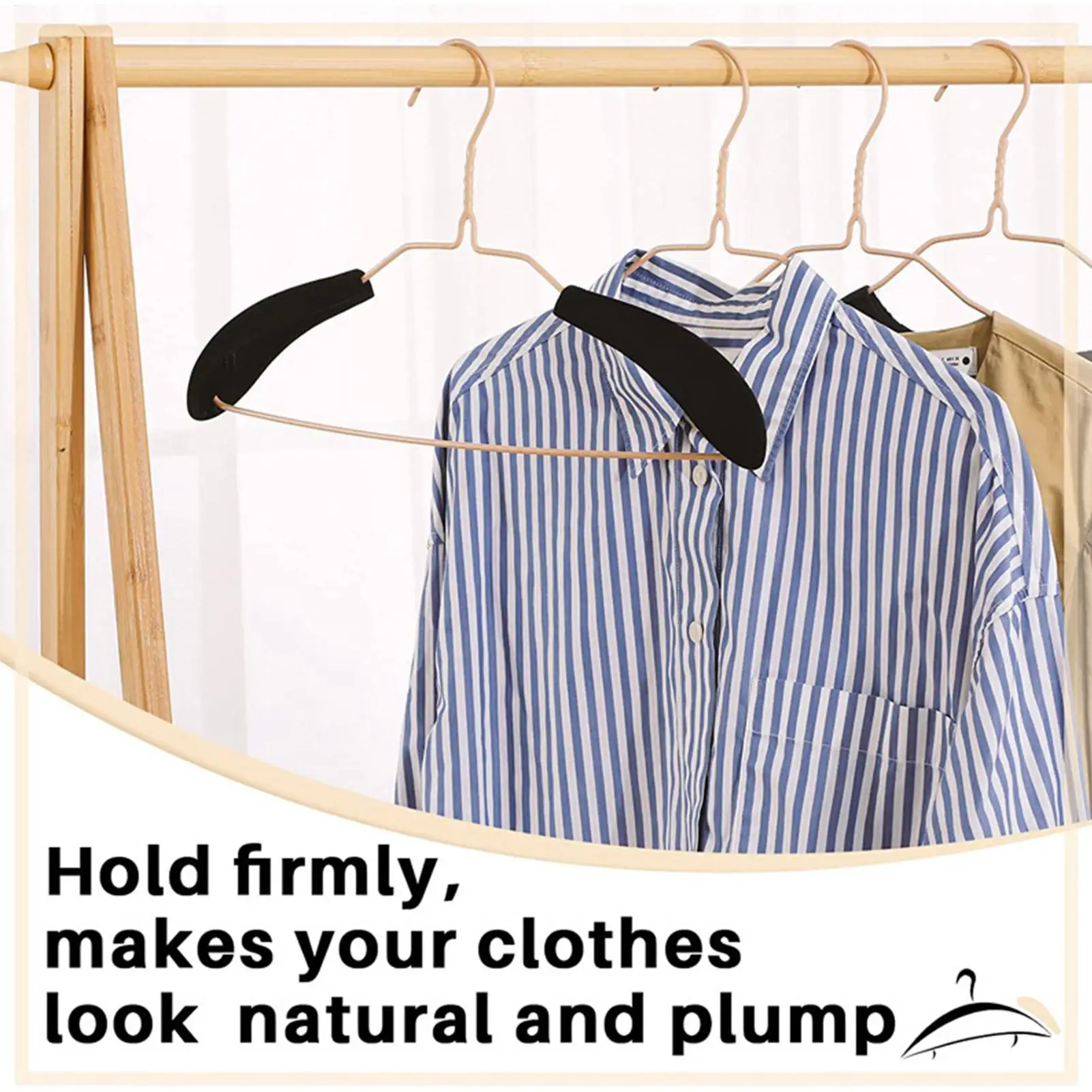 Hanger Shoulder Bump Protectors 10pcs Coat Hanger Form Suit Hangers No Bump Standard Hangers Pads For Sweater Clothing Coat