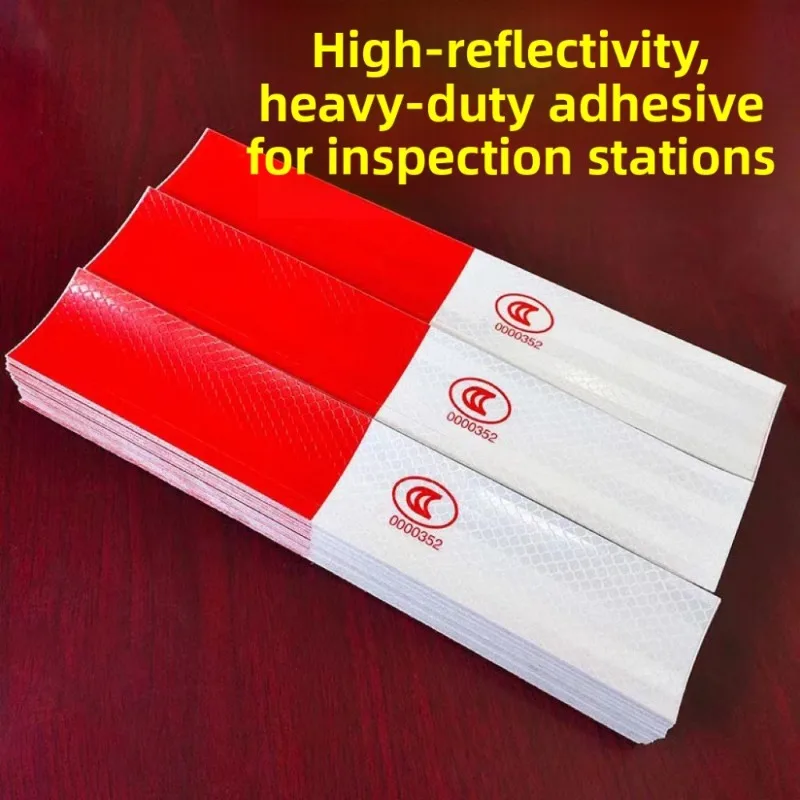 30/60/120pcs DOT Reflective Tape for Trucks High Visibility Night Warning Decals for Vehicle Body Rear Trailer Conspicuity