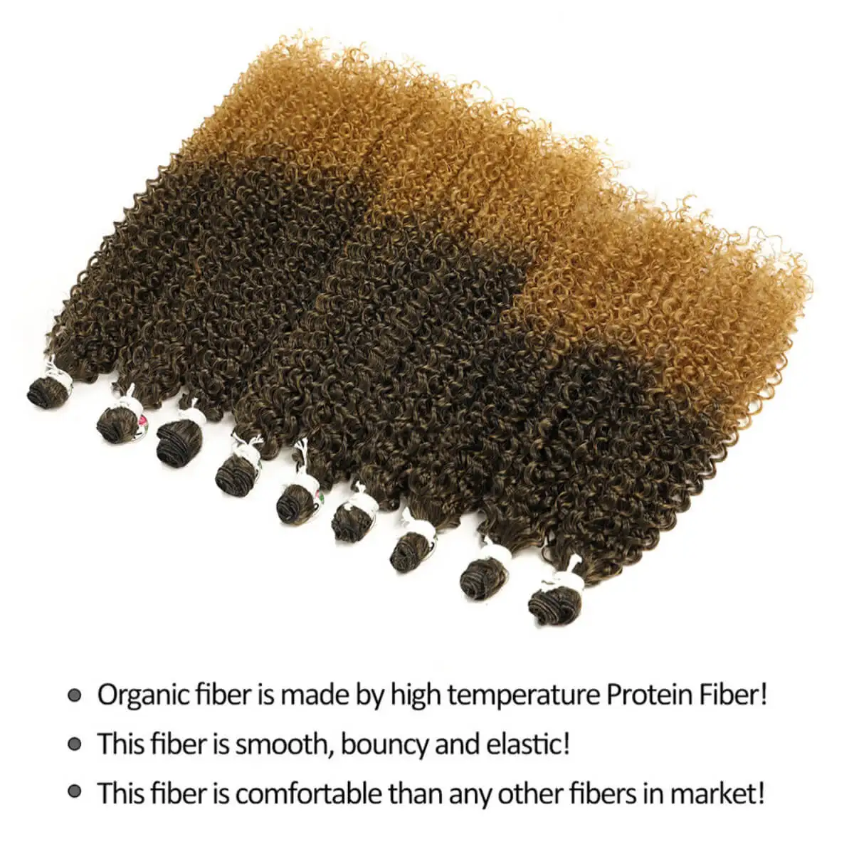 Synthetic Curly Hair Bundles Long Jerry Curly Extensions 9PCS 24''26''28'' Organic Fake Hair For Women Heat Resistant Fiber Wave image 4