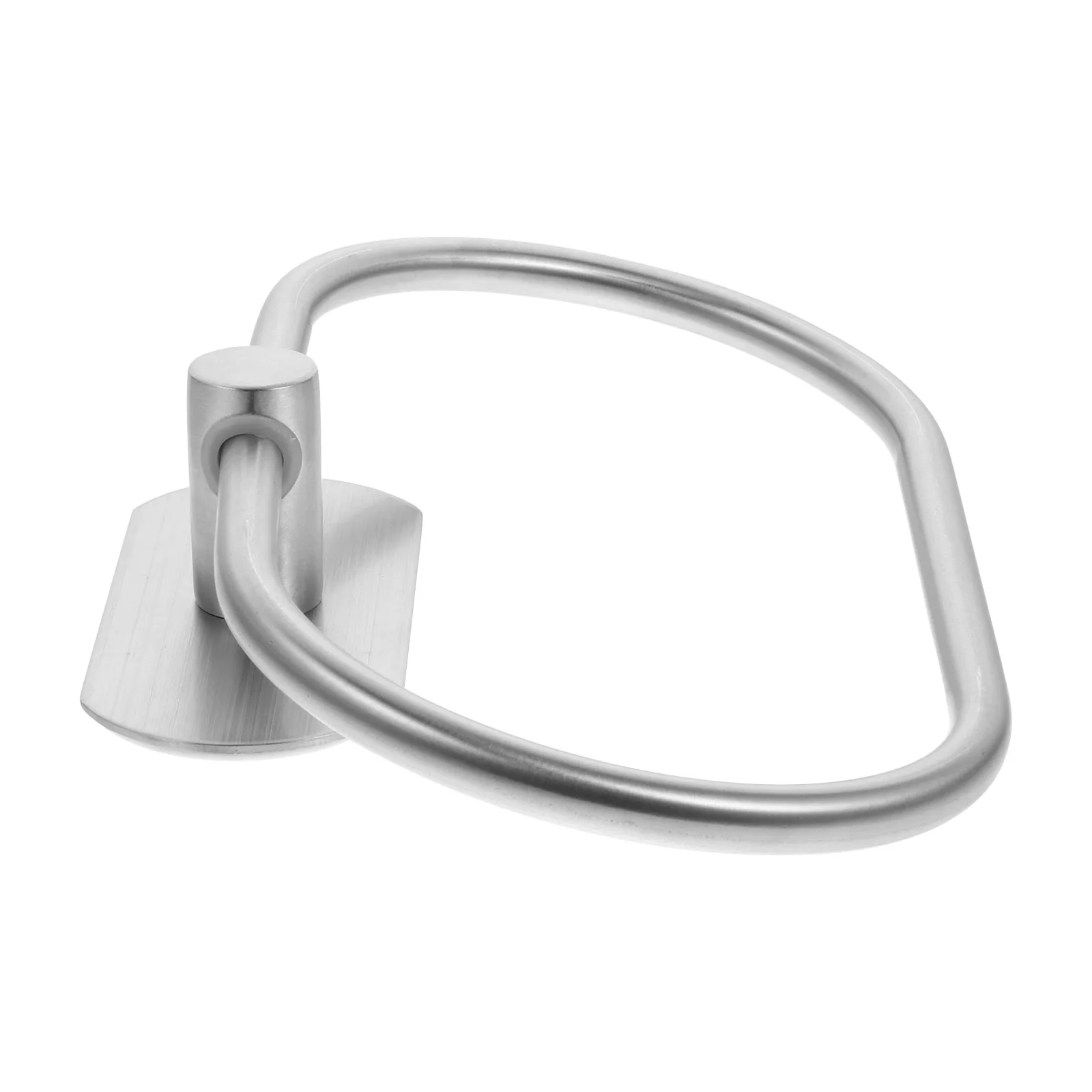 

Bathroom Towel Ring Stainless Steel Rust Proof Black Rack Smooth Edges Safe Kids Use Contemporary Style Decor