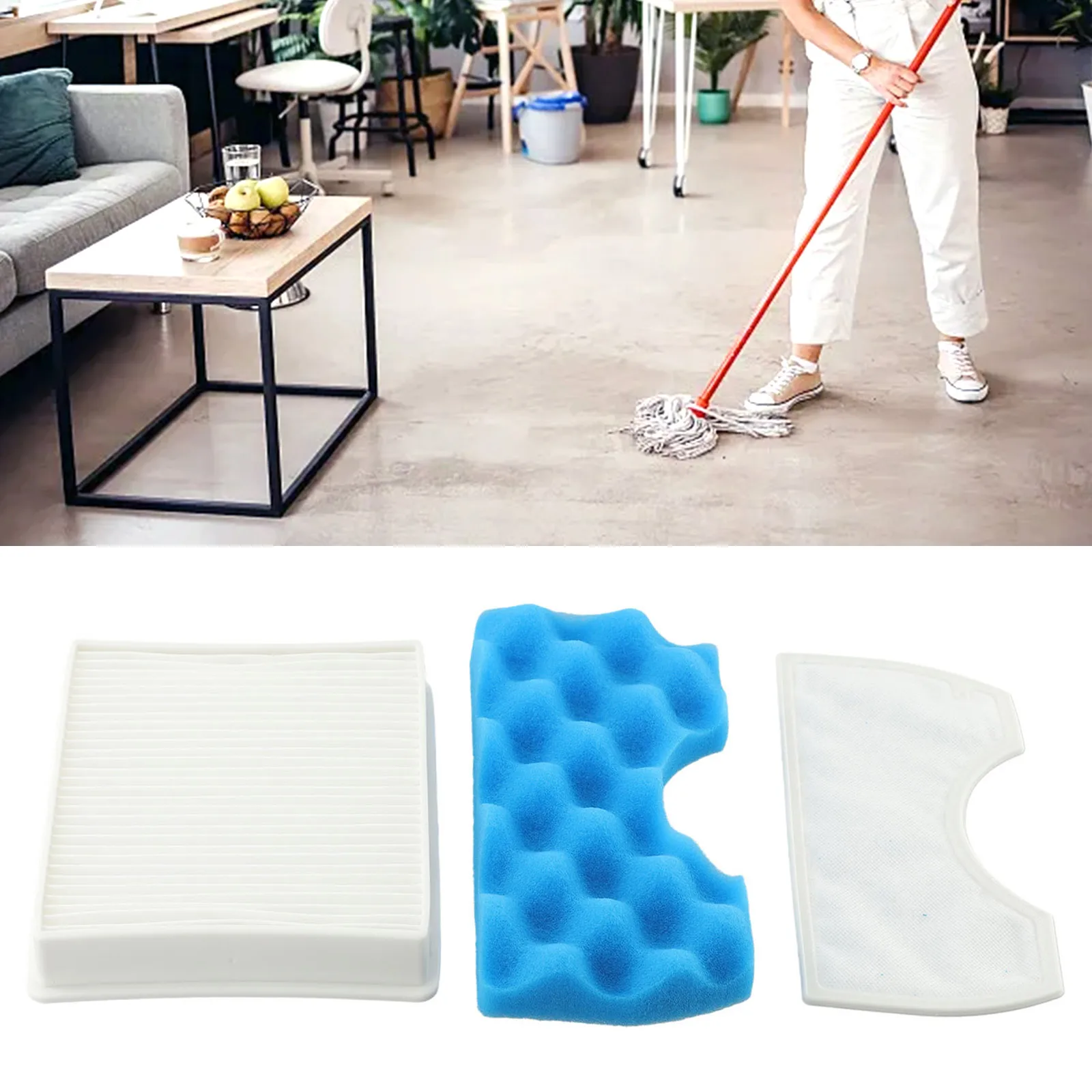 Accessories Filter kit Cotton Dust removal For Samsung SC4300 SC4470 Sponge Sweeper VC-B710W Convenient Useful