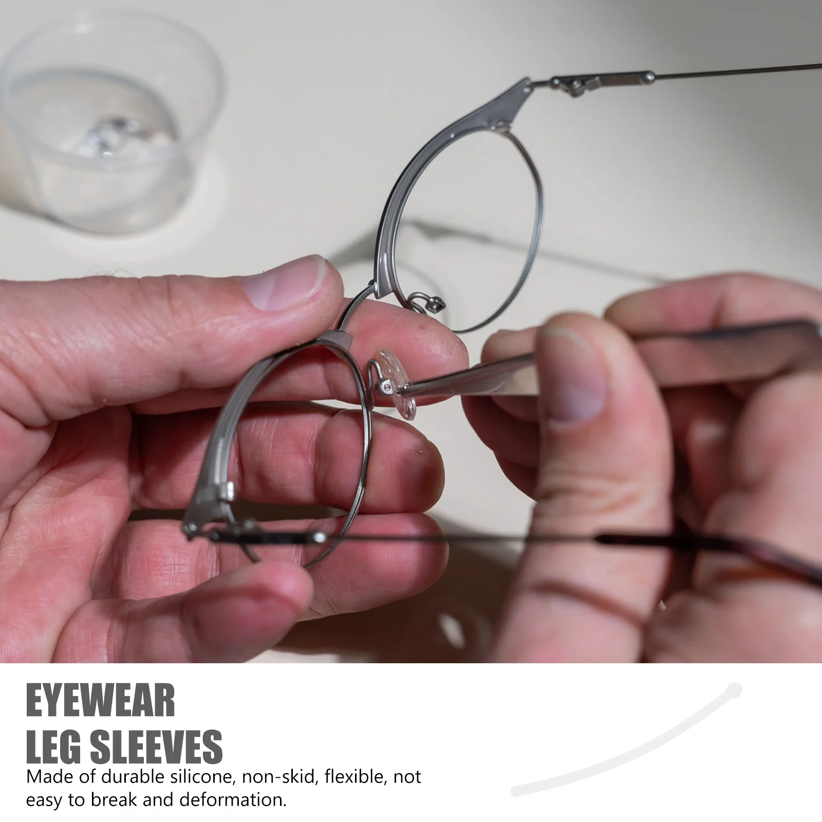 

10pcs Silicone Anti-Slip Glasses End Tips Pieces Temple Sleeves For Eyewear Lightweight Replacement Accessories Outdoor