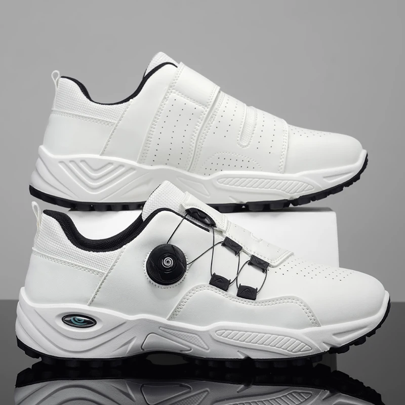 Fashionable Men's Casual Sneakers, Comfortable and Breathable, with a Rotary Buckle Design, Suitable for Sports, Fitness, and Everyday Activities