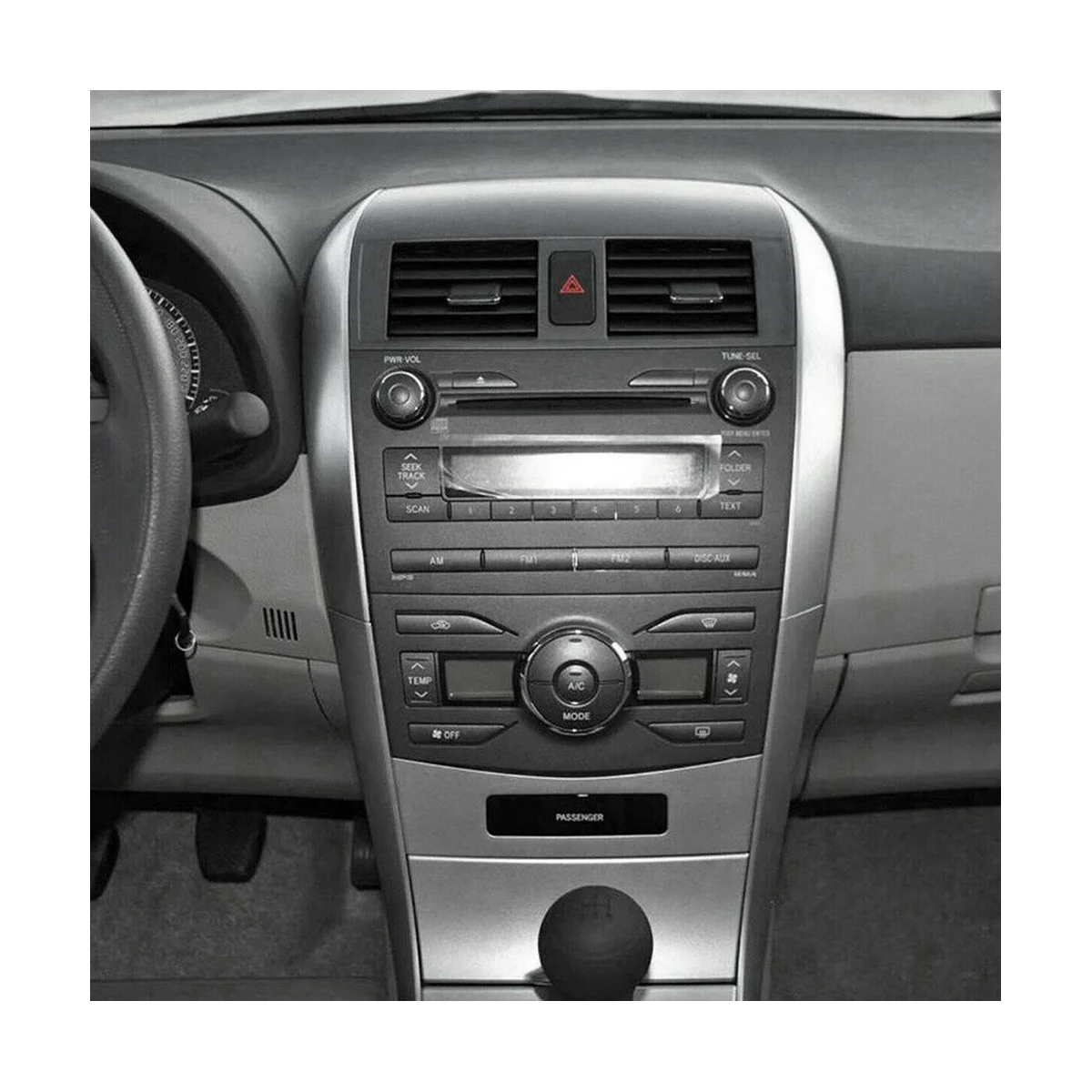 55670-02161 Car Dashboard A/C Air Outlet Panel with Emergency Switch for Toyota Corolla 2007-2013 Center Air Vent