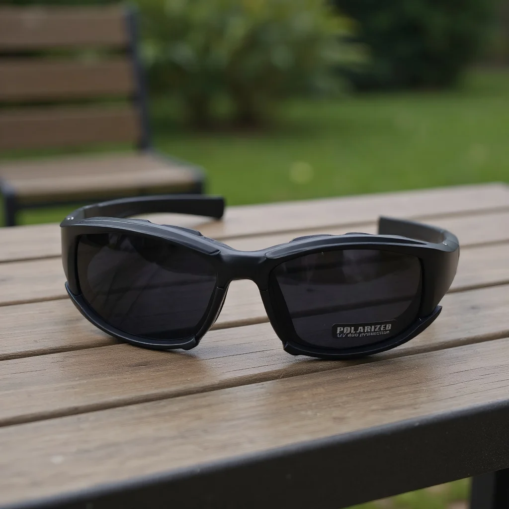 Military Polarized Sunglasses - Bullet-Proof Airsoft Goggles with Smoke Lens for Motorcycle Cycling