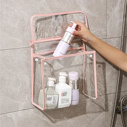 Pvc Transparante Opknoping Cosmetische Tas Waterdichte Make-Up Zakje Kleding Opbergtas Met Deksel Voor Huishoudelijke Bagage