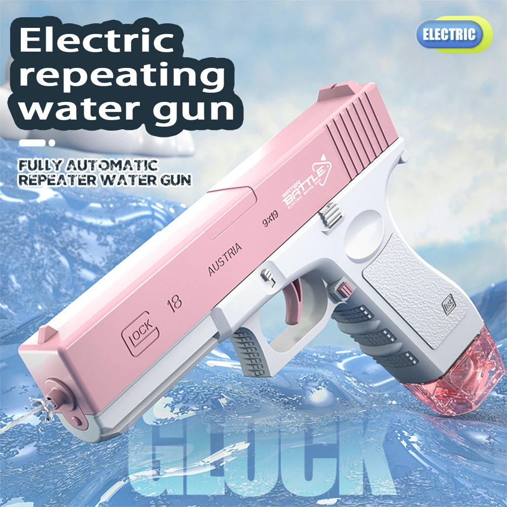 Automatic Electric Water Gun 500cc Large Capacity Super Strong Distance 10m Children and Adults Leak Proof Water Battle