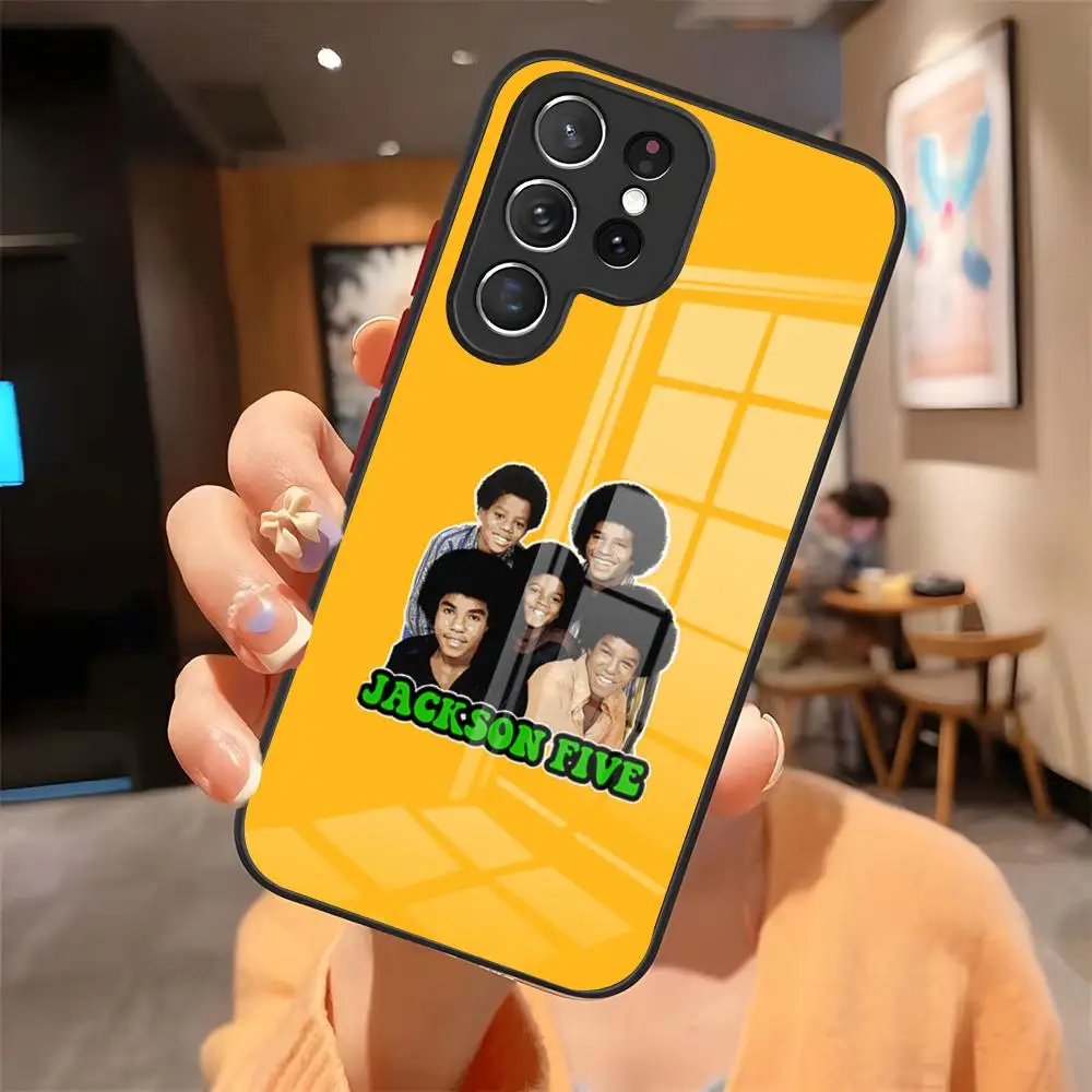 The Jackson 5 Pop Music Phone Case For Samsung S26 S25 Edge S24 S23 S22 Ultra Plus Fe A57 A37 A17 A27 5G Glass Cover