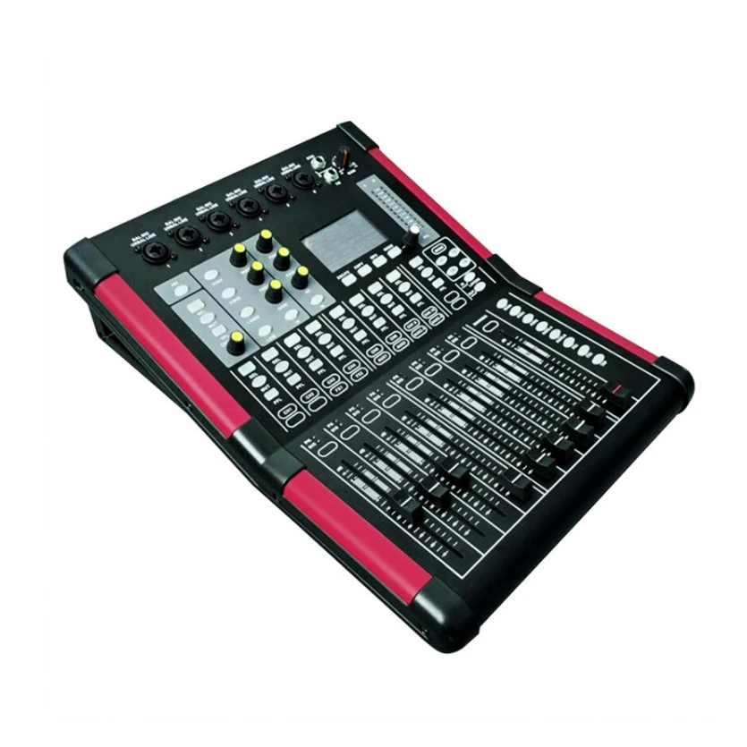 DX-12 Professional Audio Video & Lighting Live Mixer Console Digital DJ Sound USB Recorder Wireless Control Audio Mixing Console