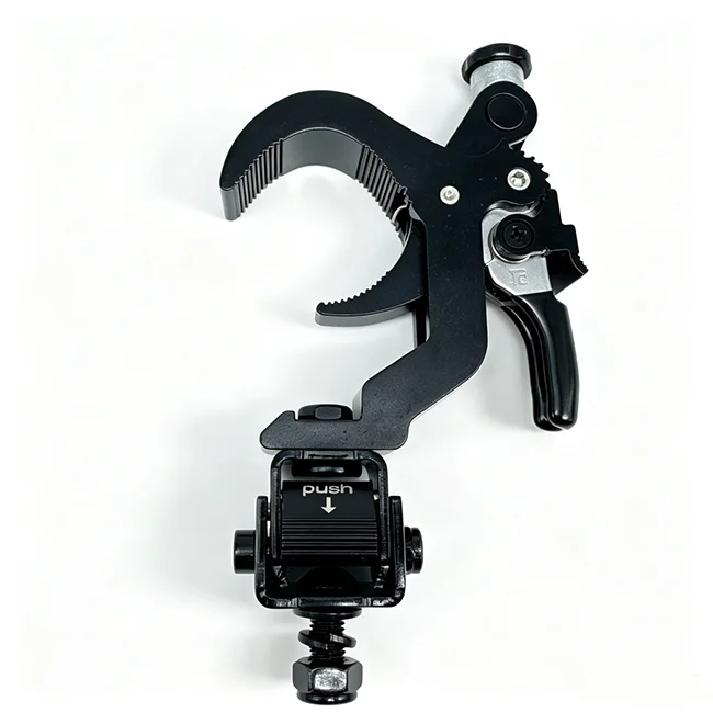 【High Quality】Heavy  Lighting Hook 1.77-2.36in Aluminium Truss Stage Light Clamp Load 80KG Wholesome Quick ReleaseTrusses Cl