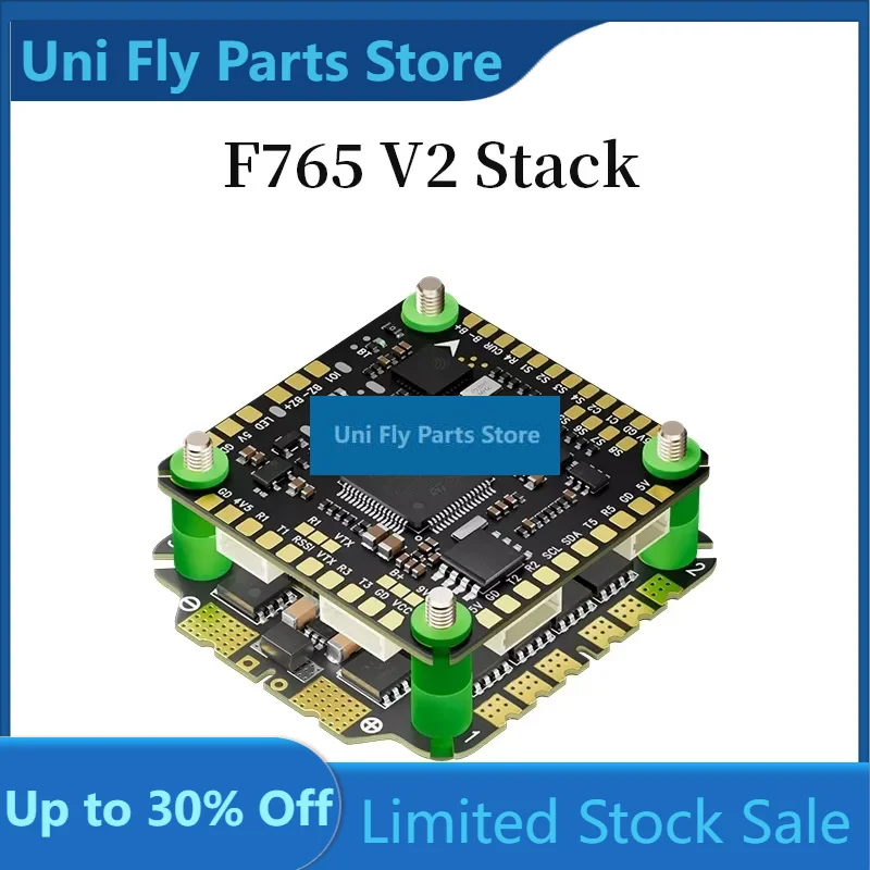 UniFly Aocoda-RC F765S V2 Stack With F722 V2 Flight Controller ESC 65A Electronic Speed Controller 30x30mm For FPV Racing Drone