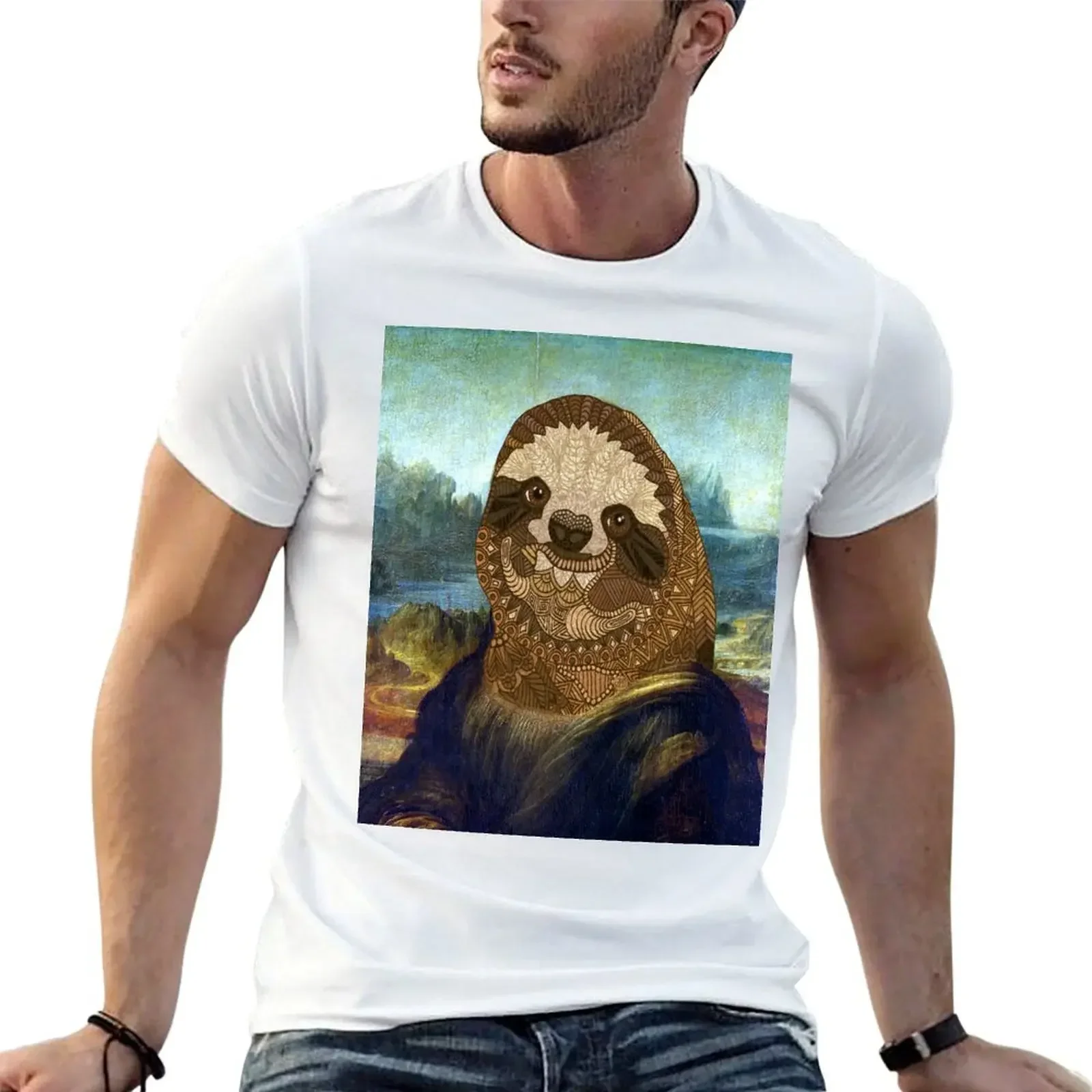 Sloth Lisa T-Shirt sports fans graphics basketball graphic tees shirts graphic tee men