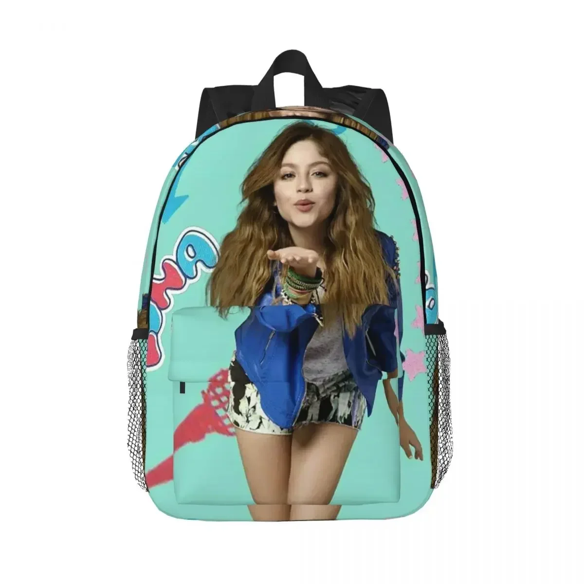 Mochila Infantil Soy Luna Karaol Music, Grande Capacidade, Mochila Escolar para Meninos e Meninas, Bolsas de Ombro para Homens e Mulheres