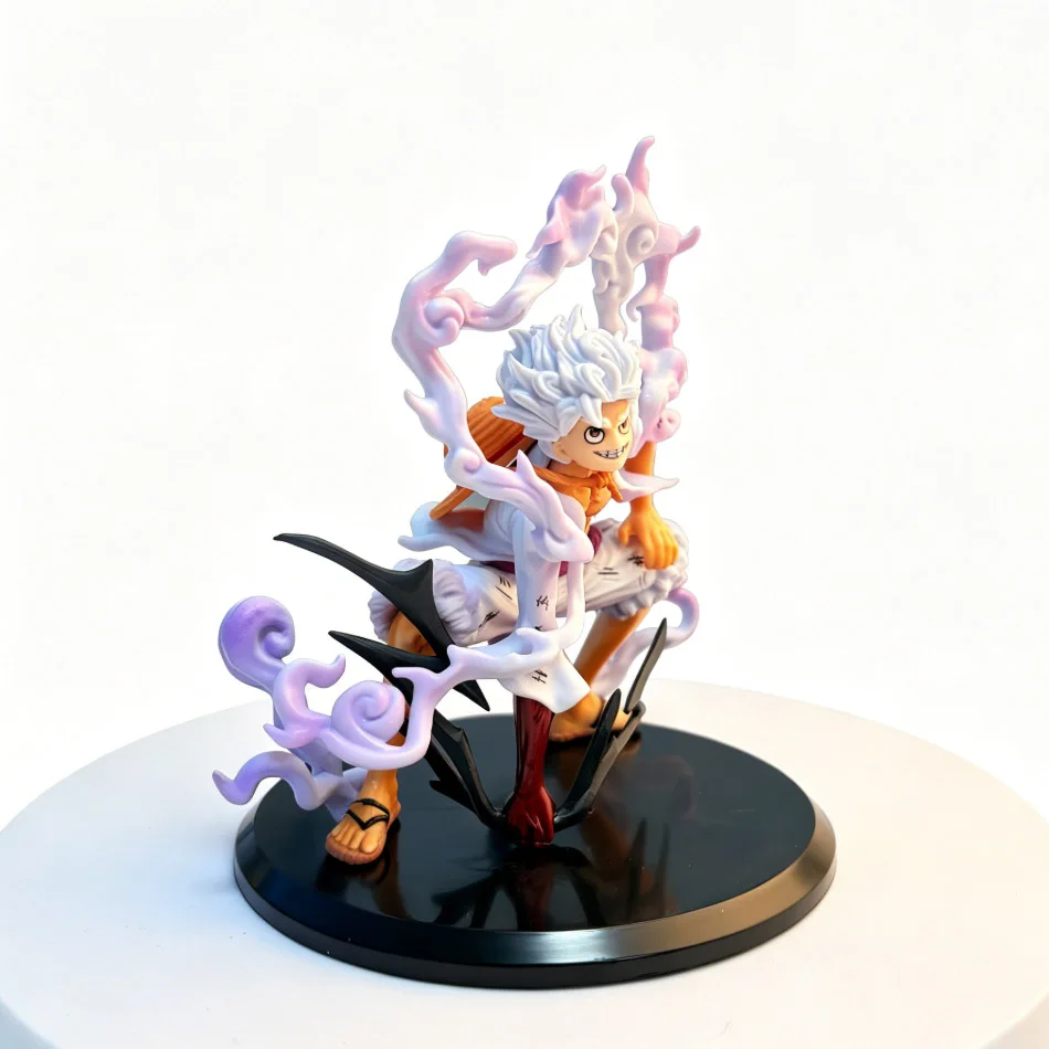 Bandai One Piece Fifth Gear Sonnengott Nika Luffy Hockende Figur, Anime-Peripheriemodell-Ornament, 2D Anime-Sammlerstück im Trend – Detail 11
