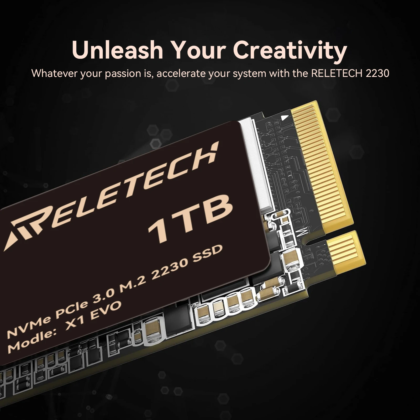 Reletech M.2 2230 SSD 1TB PCIe3.0 Disque Dur M2 SSD NVMe PCIE Pour Steam Deck Microsoft Surface ProX/Pro7 ROG ALLY SSD Remplacer