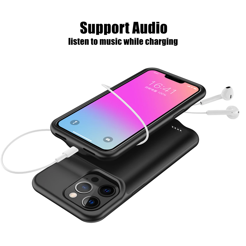 10000Mah Battery Charger Case For Iphone 13 Power Case 13 Mini 13 Pro Max Power Bank Cover Smart For Iphone13 Battery Case