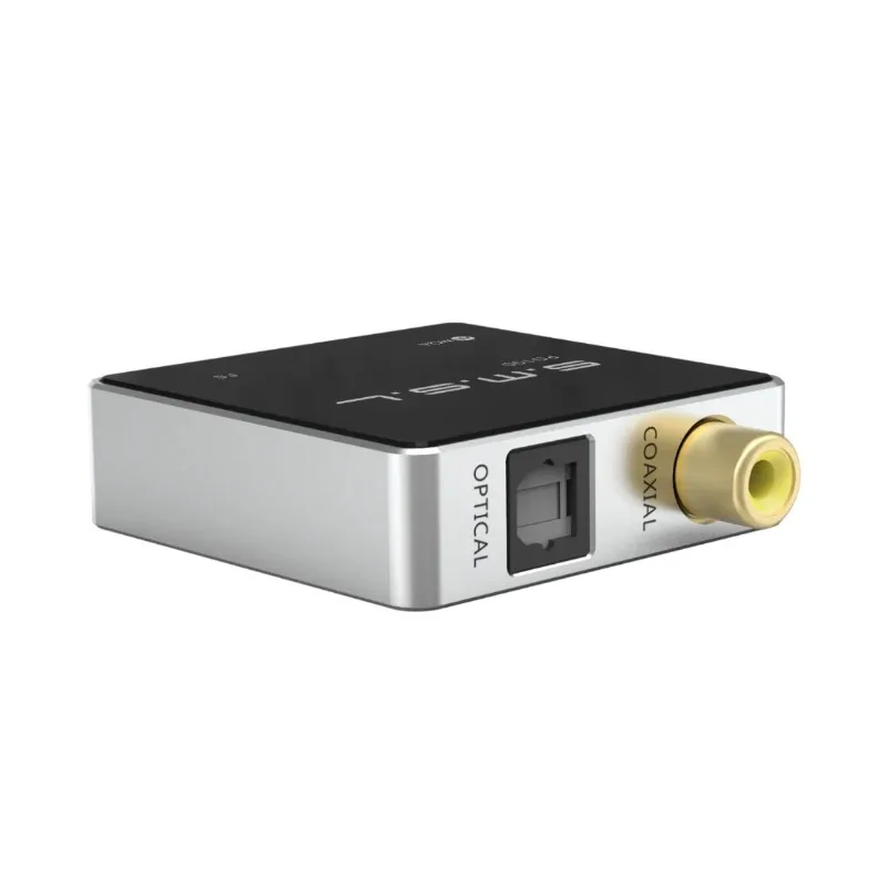 SMSL PO100 2024 Portátil Mini DAC USB Interface Digital DSD DOP64 XMOS XU316 TYPE-C Entrada OPT/COAX Saída