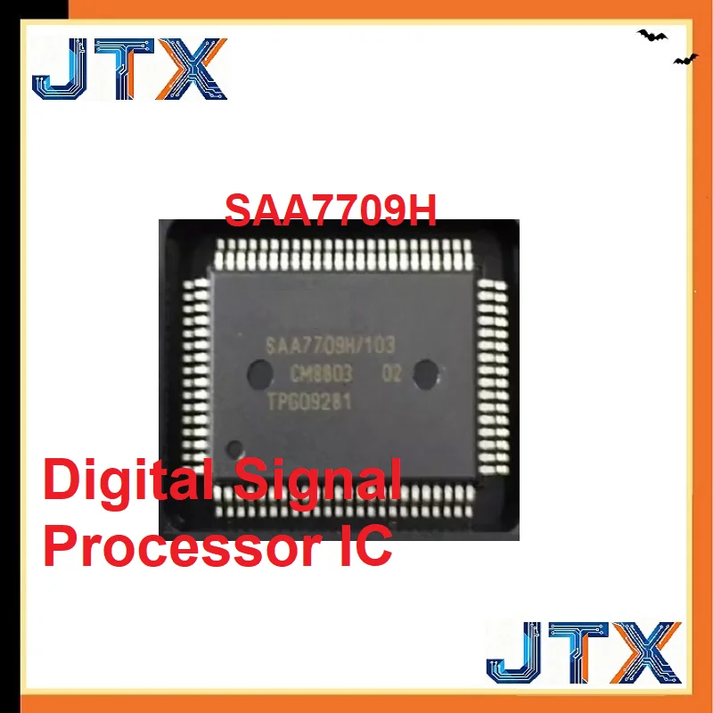 1-5PCS/LOT  Digital Signal Processor IC SAA7709 SAA7709H/N103 QFP80 SAA7709H SAA7709H/103