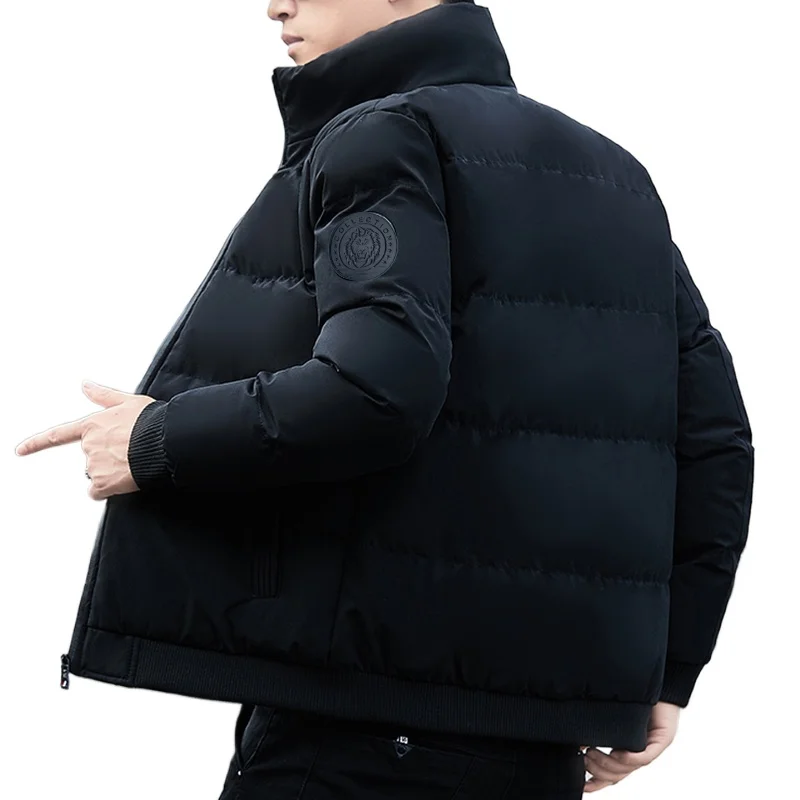 

Новая осенне-зимняя мужская модная брендовая повседневная универсальная высококачественная теплая и толстая свободная мужская куртка ручной работы с хлопковой подкладкой