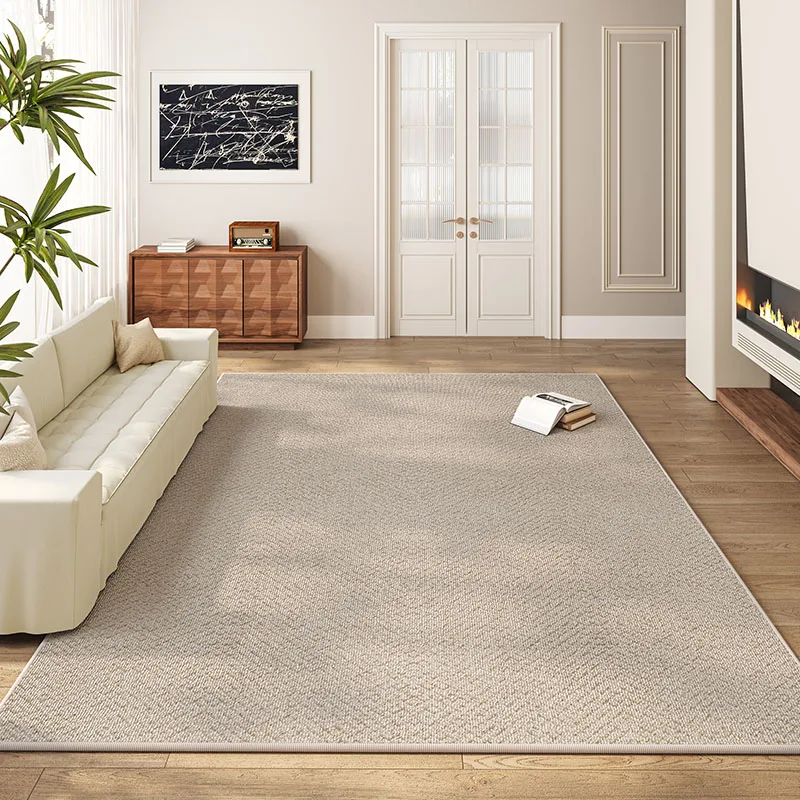 Pure Color Minimalist Living Room Carpet Artistic Modern Decorative Rugs Oversized Carpets Luxury Easy Clean Bedroom Rug السجاد