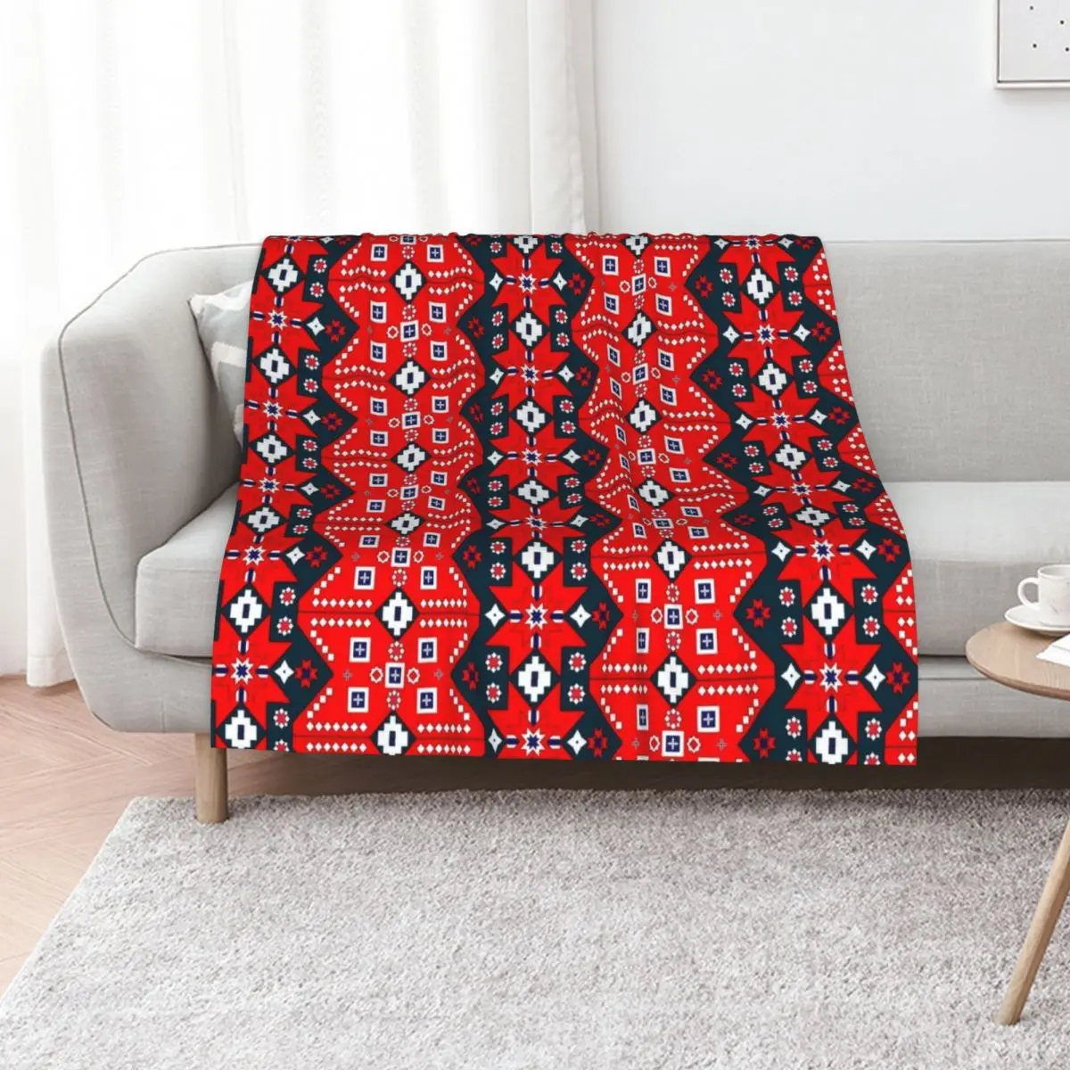 Norwegian National pattern Throw Blanket Bed linens Bed Fashionable Blankets For Bed Travel Soft Plaid Blankets