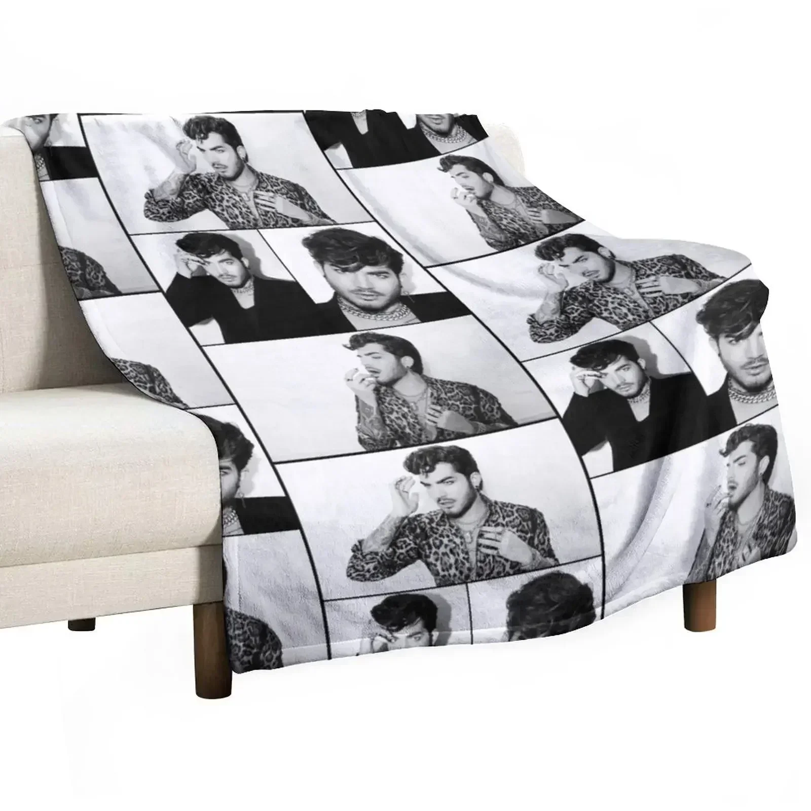 Stunning Adam Lambert Throw Blanket halloween Sofa Quilt Thins Decorative Sofa Blankets