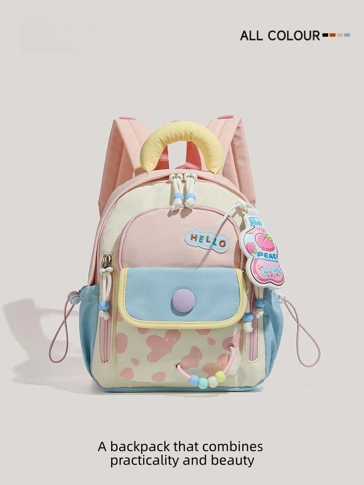 lightweight-faionable-girls-bapa-kindergarten-children's-outdoor-travel-bag-sweet-school-sle-zipper-closure-daily-use