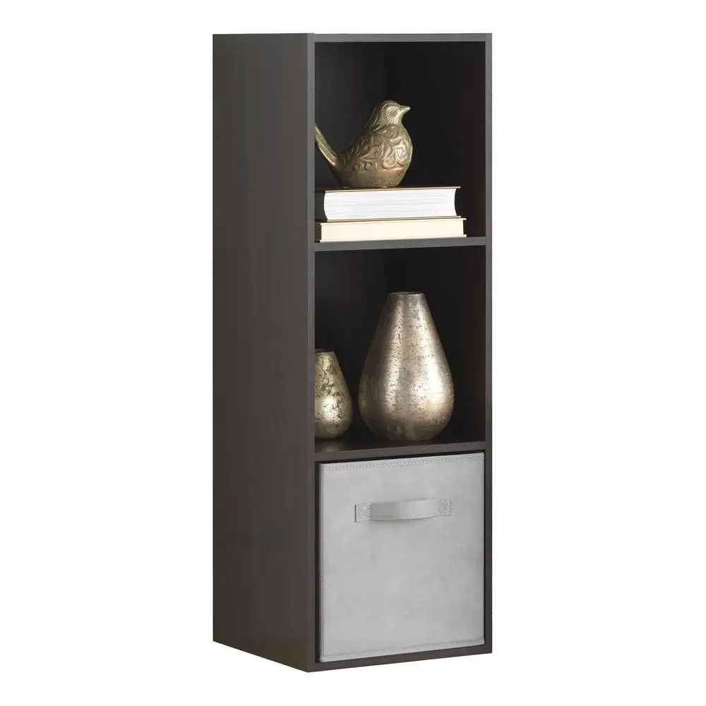 

3 Cube Storage Organizer, 3 Tier Stackable MDF Wood Bookcase, Open Storage Display Bookshelf, Storage Cabinet for Living Room,