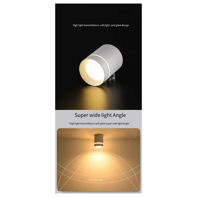 

LED Downlight Spotlight Ceiling Light Spotlight 220V 12W Surface Mount Light Durable Easy Install White