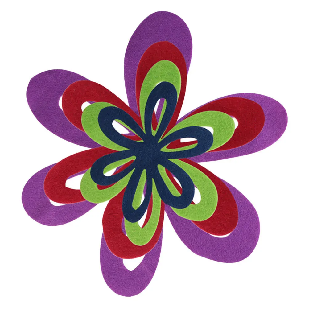 4 قطعة الحصير وعاء منحوتة شكل زهرة جوفاء مقاومة للحرارة عموم حماة طاولة طعام حماة منصات عزل المطبخ #5