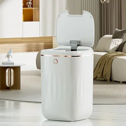 20-24L Bathroom Sensor Electric Wastebasket Bedroom Smart Trash Can Automatic Waterproof Recycle Bin for Living Room Kitchen