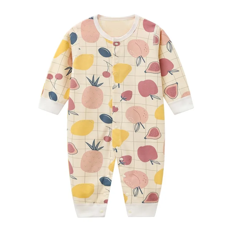 1-Piece Cartoon Cute Baby Boy Girl Rompers Snap-fastener Newborn Unisex Jumpsuits 6-24 Months Infant Clothing