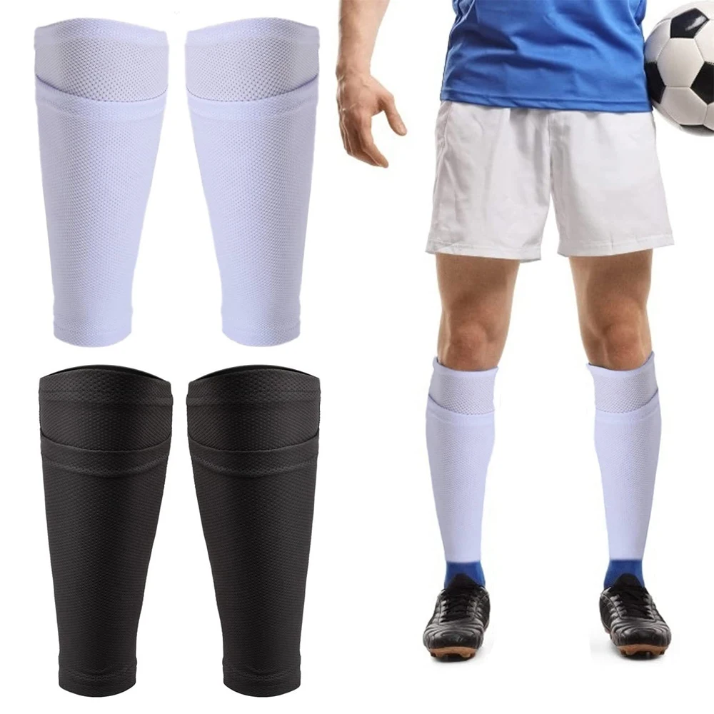 

1 Pair Sports Soccer Shin Guard Pad Sleeve Sock For Adult Teens Children Leg Protective Support Football Compression Calf Sleeve