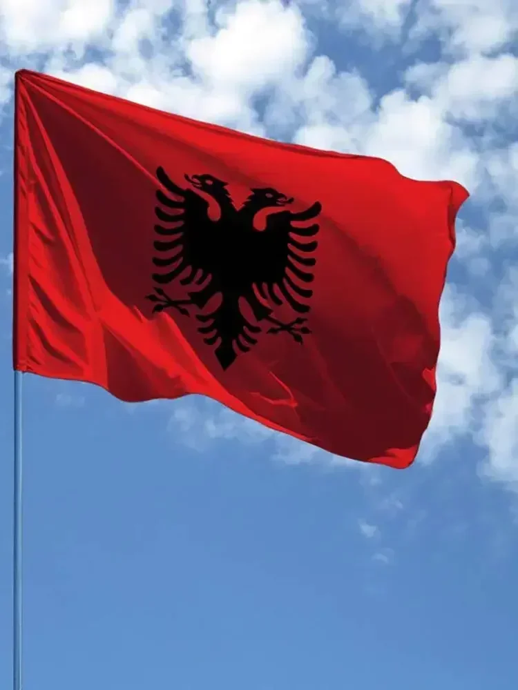 

Albania Flag 90X150cm Polyester High Quality Albanian National Flags B