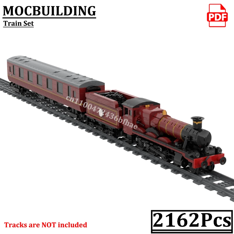 

Набор поездов GWR, блоки, паровой двигатель, модель локомотива MOCBUILDING, городская железная дорога, кирпичи, дисплей, строительные игрушки, подарок