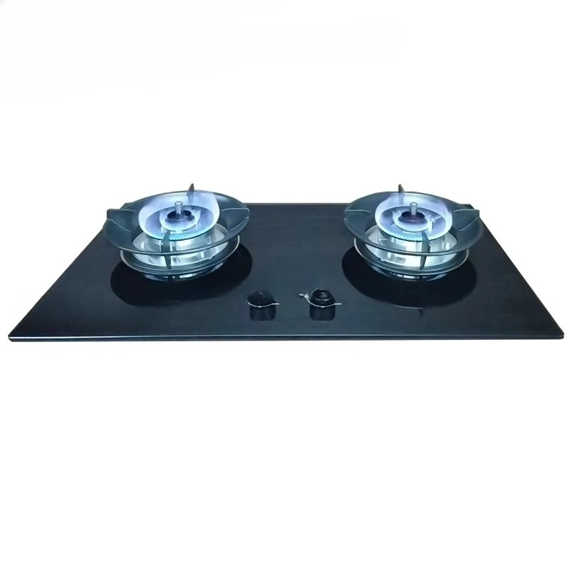 Best Anti-overheating Kitchen Gas Hob Cooktops Built-in and Counter Table Top Double Two  Burners Cooker Gas Stove