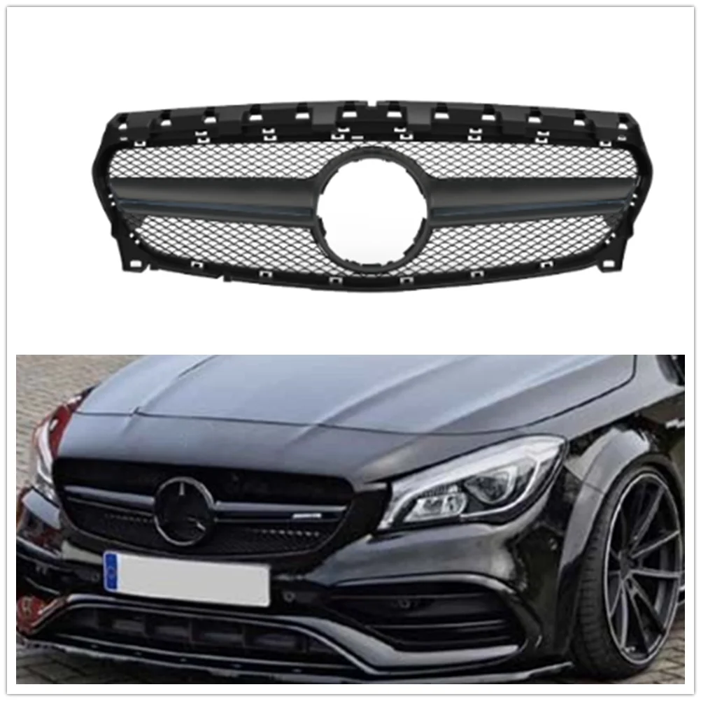 

Car Front Grille Upper Bumper Hood Racing Grill Mesh For Mercedes Benz CLA W117 CLA200 CLA250 CLA45 2017 2018