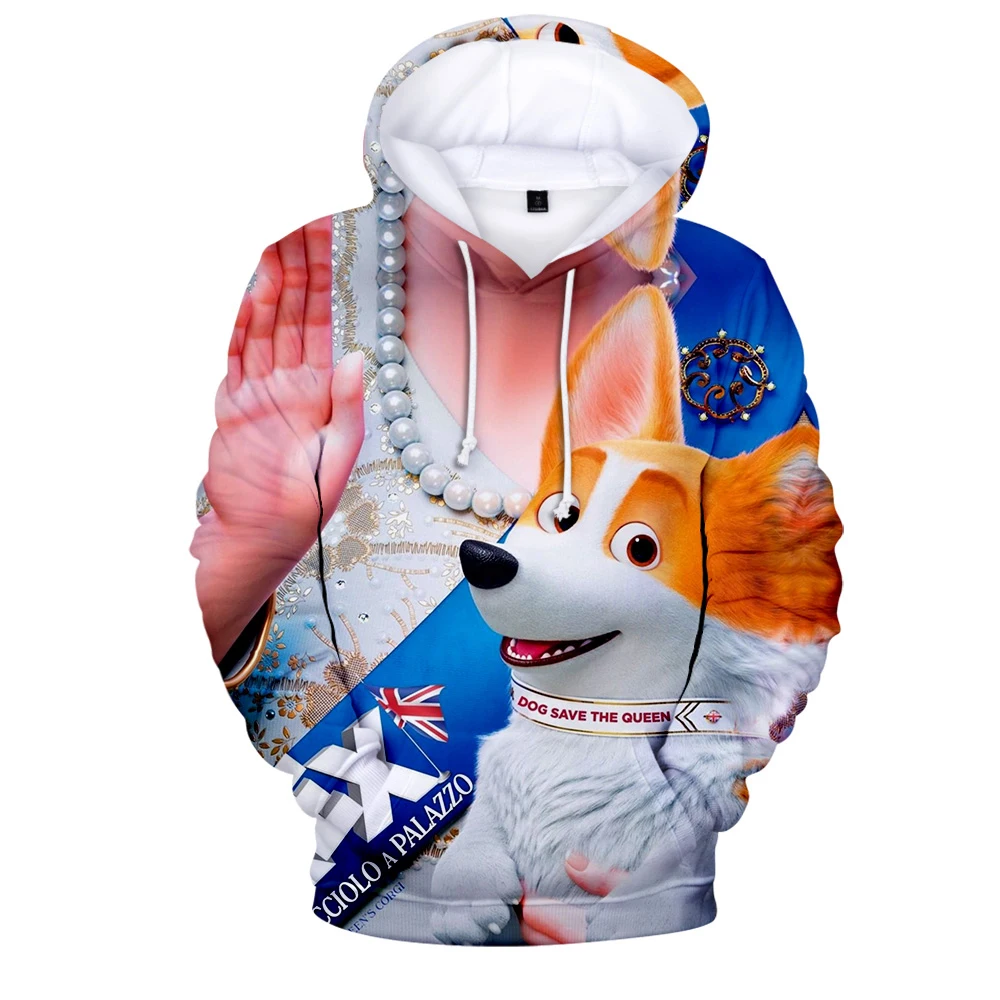 Popular Comfortable Movie The Queen's Corgi TV 3D print Hoodies Sweatshirts Men/Women Sweatshirt Adult/Child Casual Pullovers