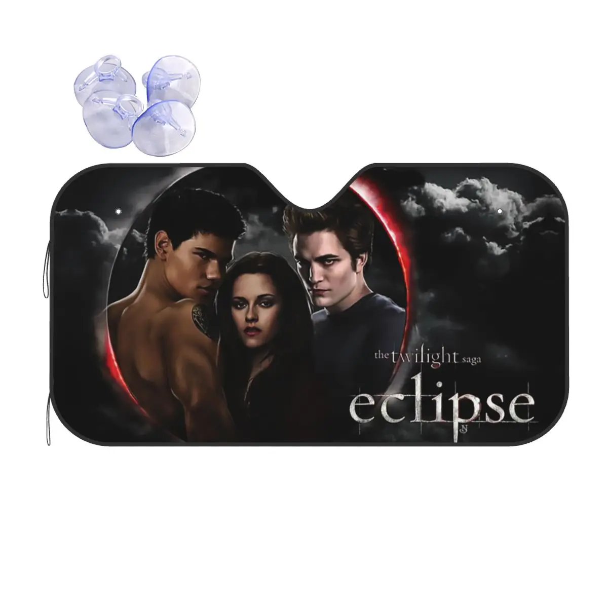 

The Twilight Saga Eclipse Vintage Sunshade Windscreen 76x140cm Bella Edward Foils Car Window Windscreen Cover Heat Reflector