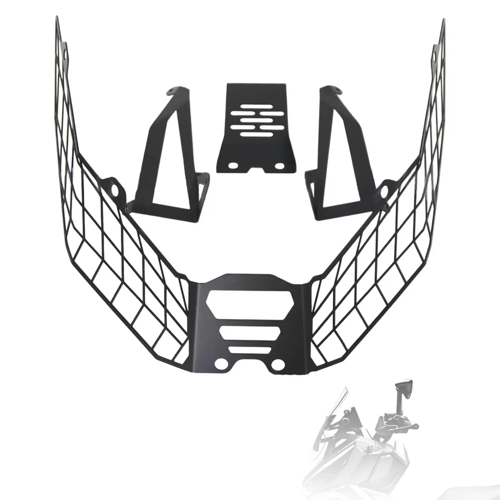 

Motorcycle Headlight Guard Headlight Grille Cover Direct Replaces Decorative Cover Sturdy Front Lamp Protective Net for 368G