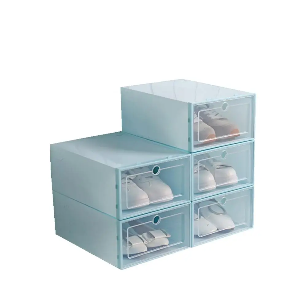 Storage Box Transparent Shoes Drawer Case Stackable Sundries Rack Organizer 1 piece