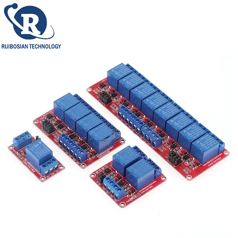 1/2/4/6/8 channel 5V12V24V relay module optocoupler isolation high and low level trigger