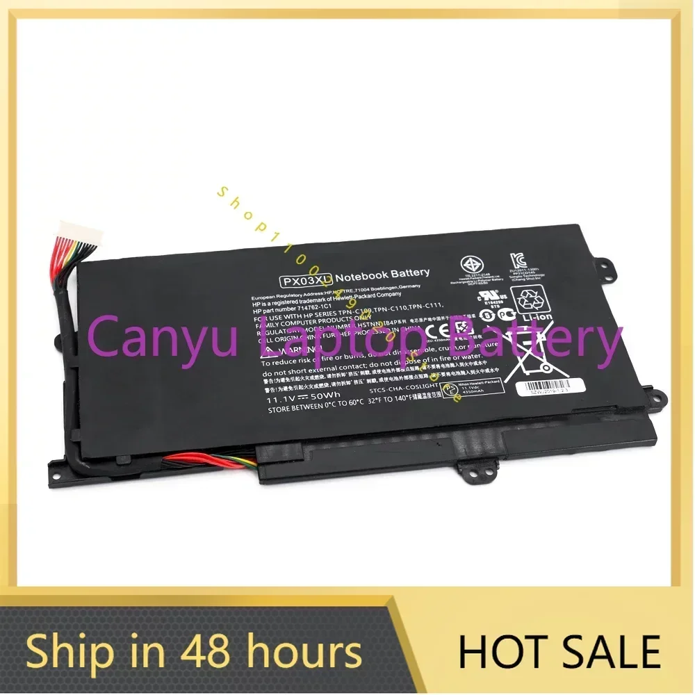 PX03XL For HP Envy 14 14-K010US 14-K001TX 14-K027CL 715050-001 714762-271 715050-005 HSTNN-LB4P TPN-C109 TPN-C110 Laptop battery