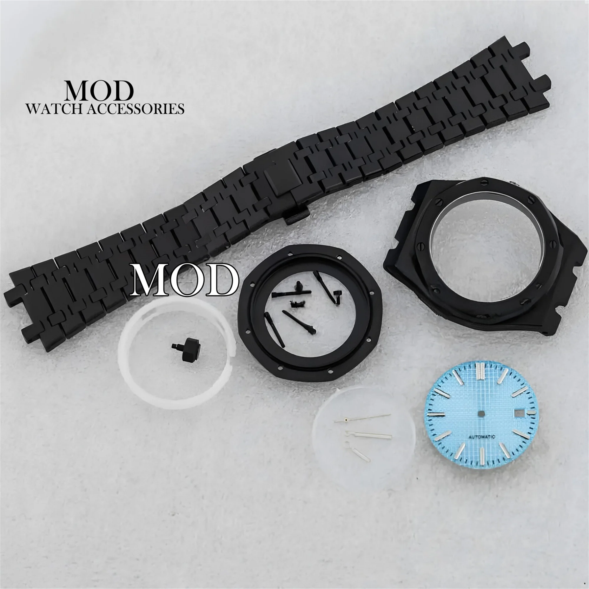 caja-de-reloj-negra-de-41-mm-piezas-de-pulsera-de-acero-inoxidable-316l-para-movimiento-oak-nh35-nh36-esfera-de-318-mm-cristal-de-zafiro-resistente-al-agua-10-atm