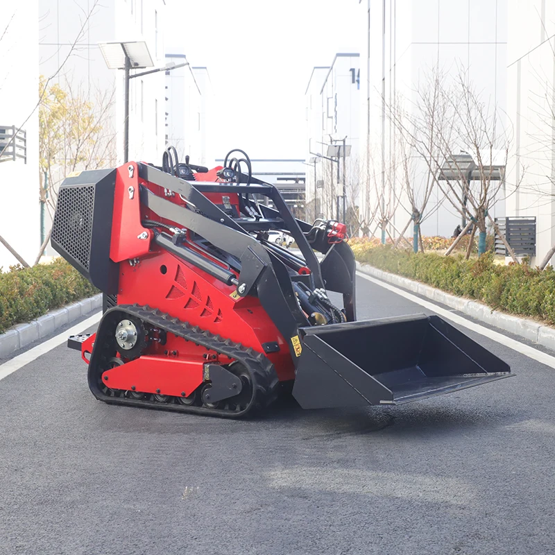 

Diesel Skid Steer Track Loader Compact Loader Machine 4 in 1 Multi Purpose Bucket for Construction Site