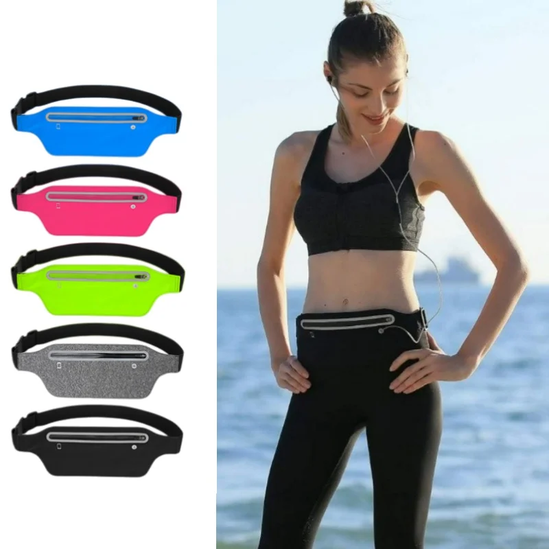 

Пояс для бега, поясная сумка, спортивная поясная сумка для женщин и мужчин, водонепроницаемая сумка для телефона в тренажерном зале, сумки-бананы, аксессуары для бега