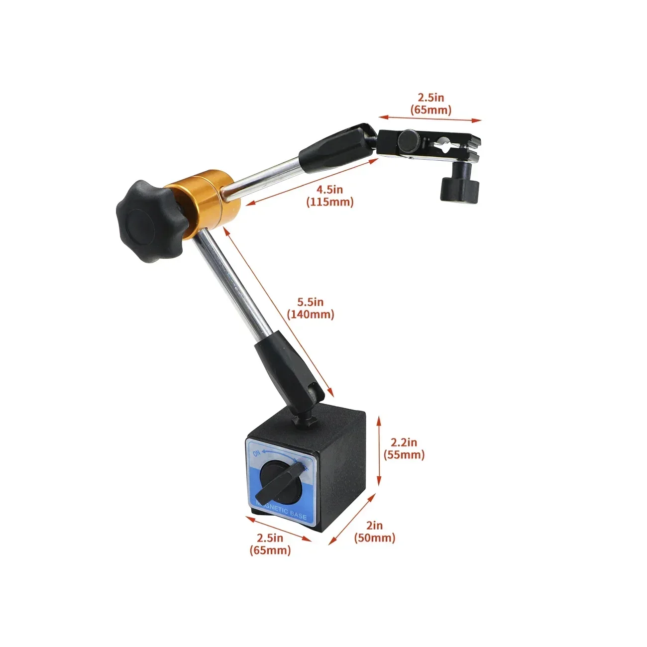 SHAHE-soporte magnético Universal para mesa, Base magnética para asiento, indicador de Dial mecánico, bloque de Dial, 60kg