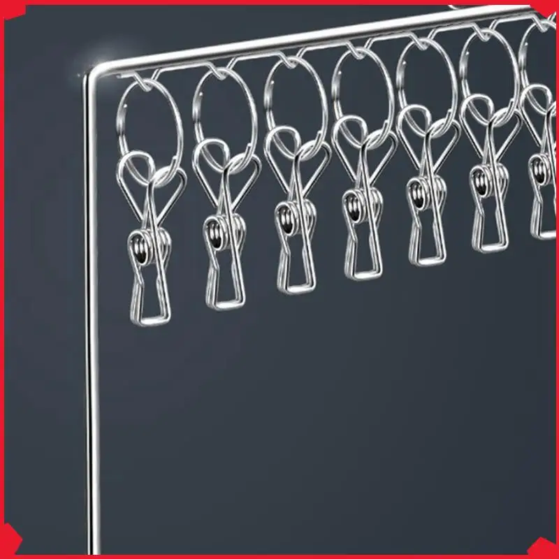 

B17B Stainless Steel Multi-Clip Hanger Space-Saving Hanger Sword Hanger, Multi-Function Underwear Drymen