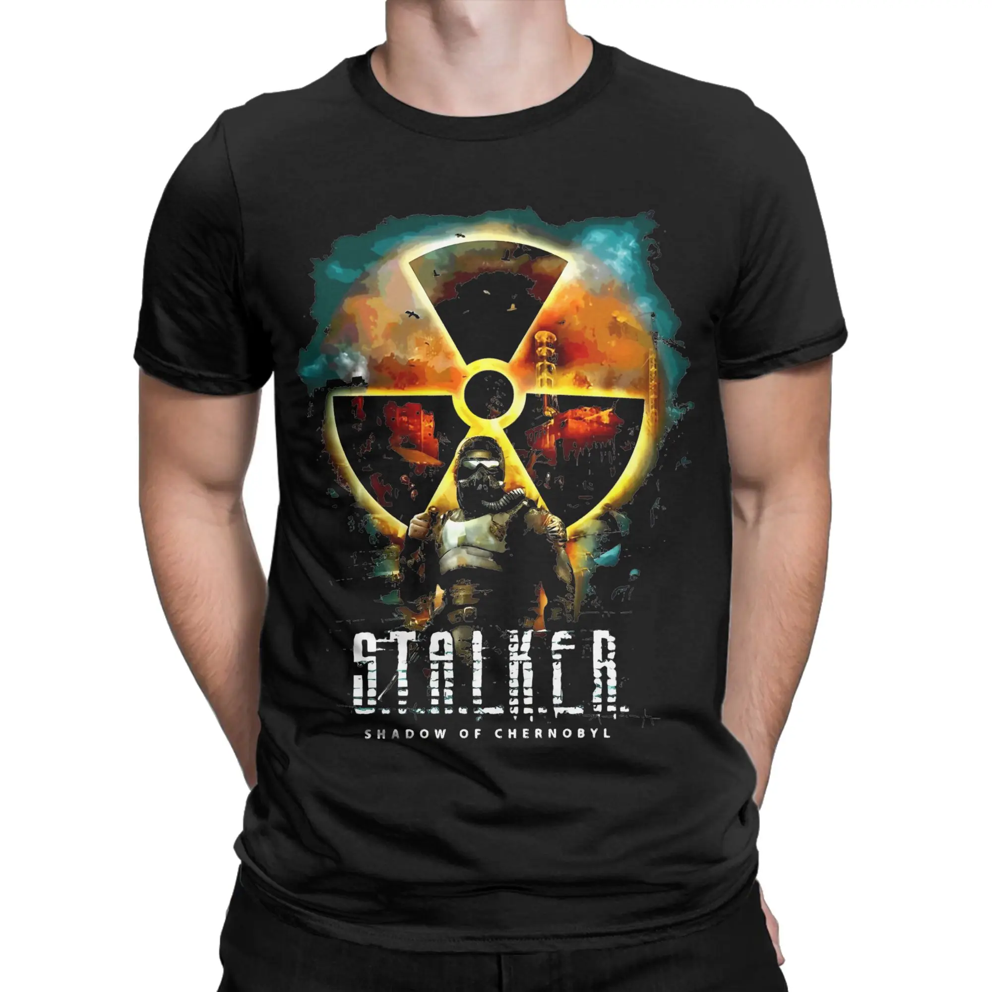 Stalker - Shadow Of Chernobyl T-Shirt Men Women  Vintage 100% Cotton Tees Crew Neck Short Sleeve T Shirts Summer Clothing