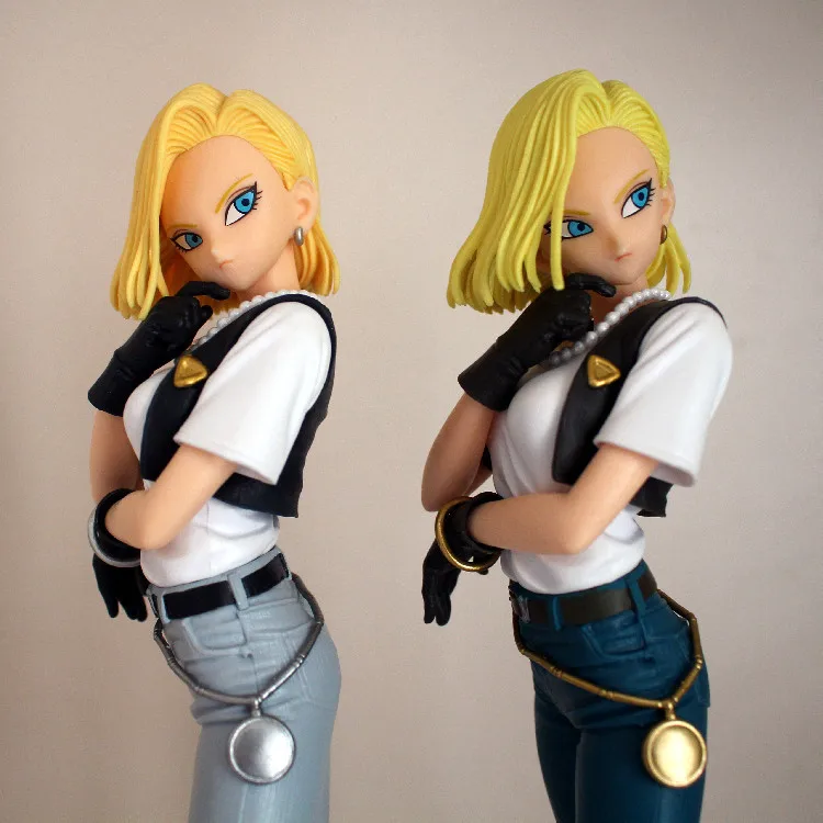 In Stock Banpresto Dragon Ball Glitter＆Glamours Android 18 Lazuli Anime Action Figure Collectible Model Toys Figurals